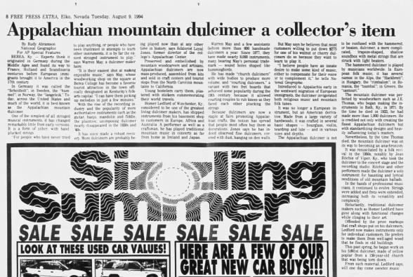 Clipping from Elko Daily Free Press